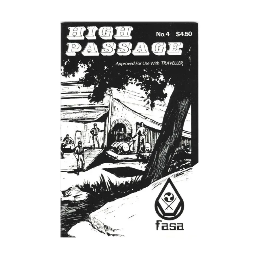 High Passage #4 "134-635 Adventure, Interdiction Satellite", Traveller (FASA), мягкая обложка 
High Passage #4 "134-635 Adventure, Interdiction Satellite", Traveller (FASA), мягкая обложка