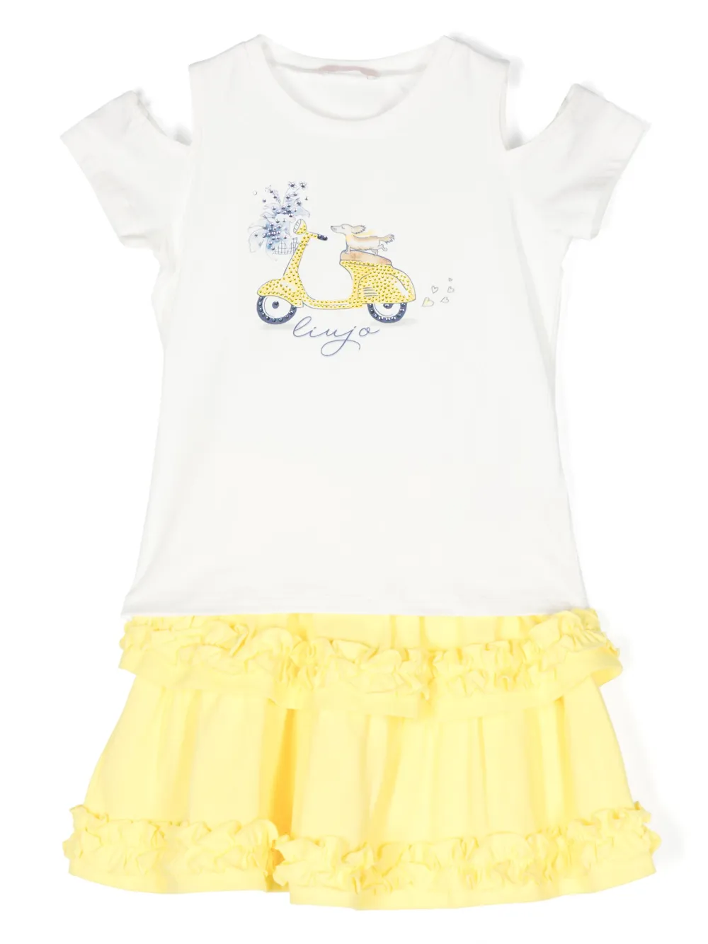 Комплект из юбки с оборками LIU JO, белый
Комплект из юбки с оборками LIU JO, белый