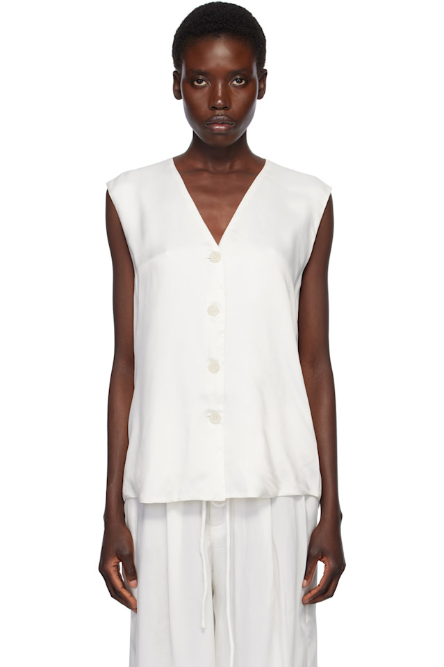 Шлифованная жилетка Lauren Manoogian, белый
Шлифованная жилетка Lauren Manoogian, белый