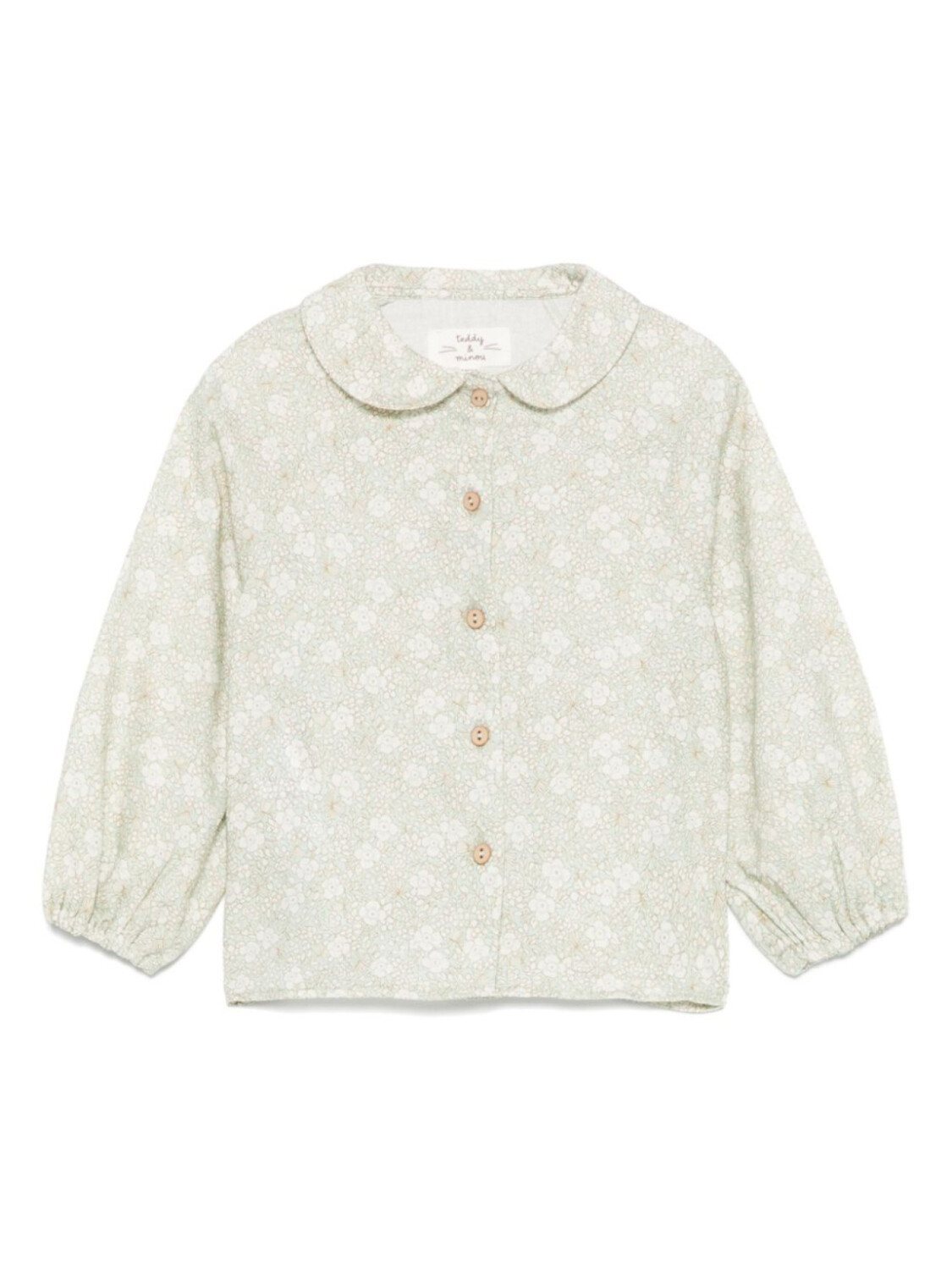 TEDDY & MINOU рубашка с цветочным принтом, зеленый
TEDDY & MINOU рубашка с цветочным принтом, зеленый