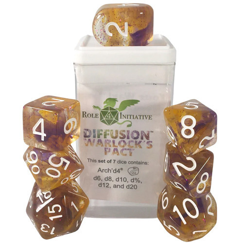Аксессуары Role 4 Initiative R4I Dice w/ Arch'd4: Classes & Creatures: Diffusion - Warlock's Pact (Special Reserve) (7)
Аксессуары Role 4 Initiative R4I Dice w/ Arch'd4: Classes & Creatures: Diffusion - Warlock's Pact (Special Reserve) (7)