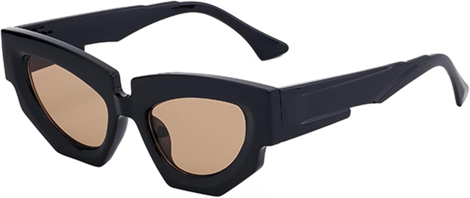 bullabulling Модные солнцезащитные очки «кошачий глаз» для женщин, футуристические солнцезащитные очки в стиле ретро для мужчин, трендовые черные и серые солнцезащитные очки UV400, C3
bullabulling Модные солнцезащитные очки «кошачий глаз» для женщин, футуристические солнцезащитные очки в стиле ретро для мужчин, трендовые черные и серые солнцезащитные очки UV400, C3