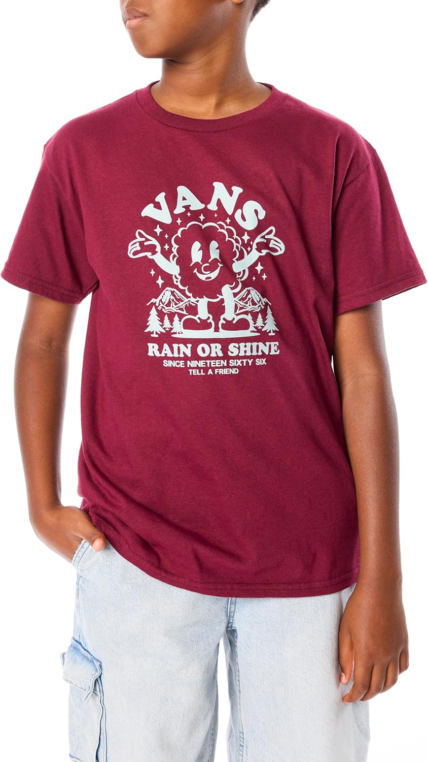 Vans Boys Rain Or Shine футболка | Мальчиковая классическая хлопковая футболка, принт спереди и сзади, отлично подходит для школы, моды и повседневной носки, Burgundy
Vans Boys Rain Or Shine футболка | Мальчиковая классическая хлопковая футболка, принт спереди и сзади, отлично подходит для школы, моды и повседневной носки, Burgundy