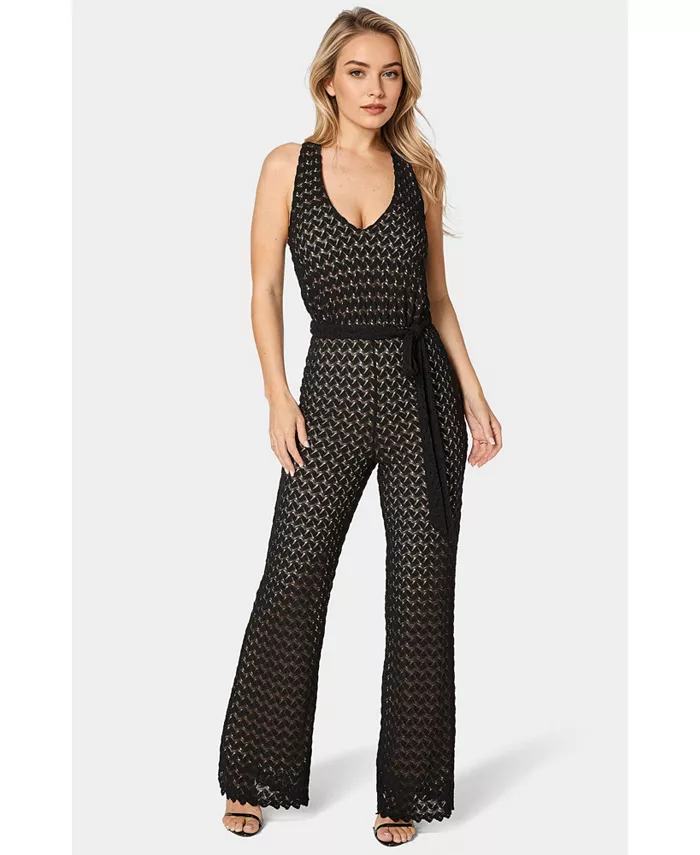 Женский кружевной комбинезон с V-образным вырезом Bebe, черный
Женский кружевной комбинезон с V-образным вырезом Bebe, черный
