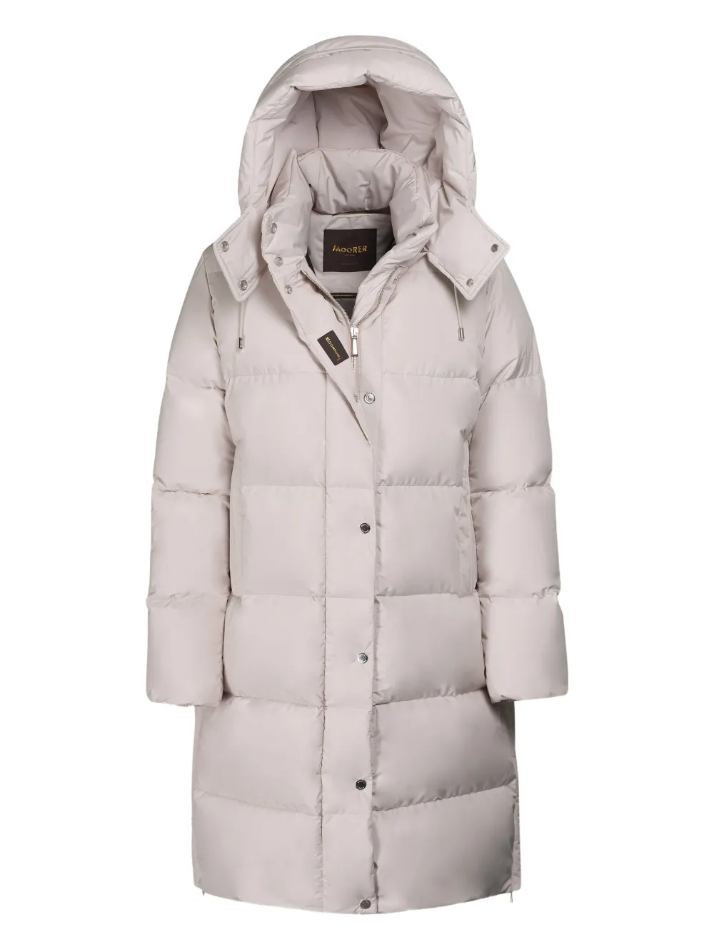 Стеганое пальто с капюшоном Moorer, белый
Стеганое пальто с капюшоном Moorer, белый