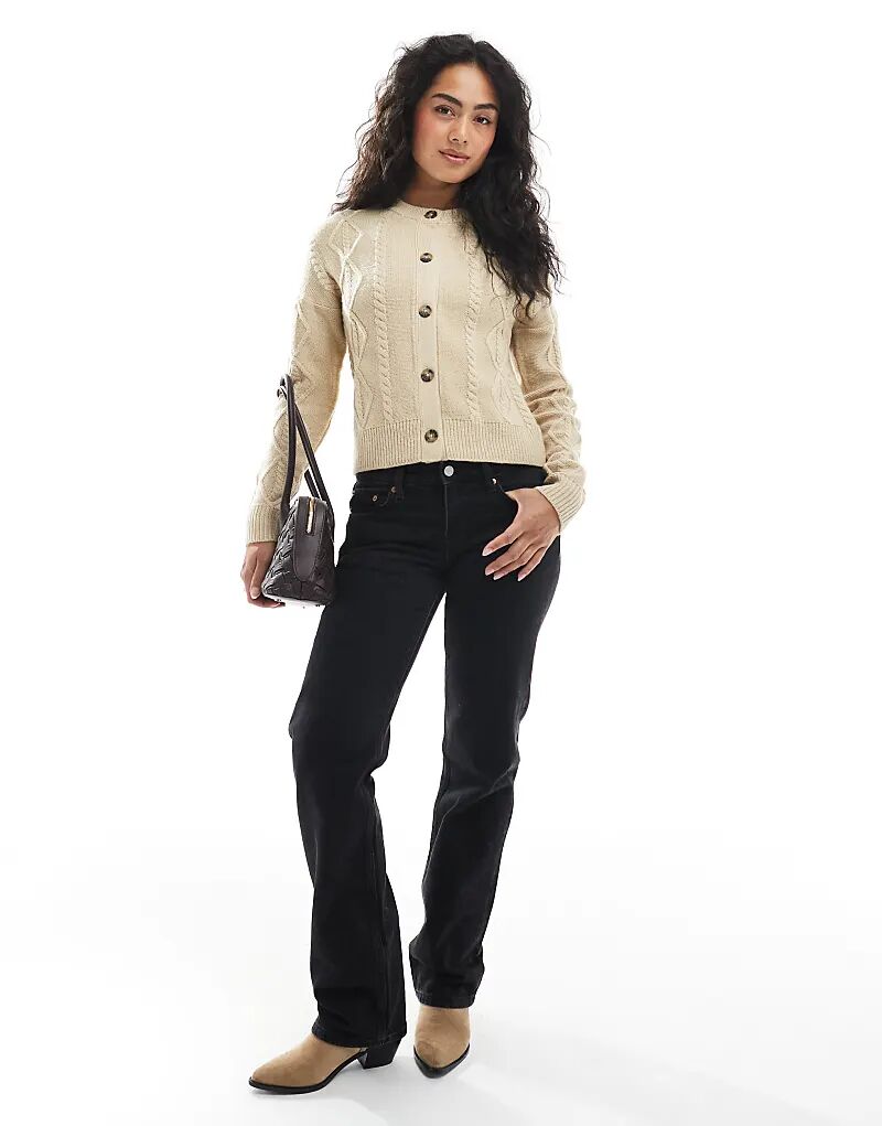 Кардиган свободного кроя с косами от Wednesday's Girl в коричневом цвете
Кардиган свободного кроя с косами от Wednesday's Girl в коричневом цвете