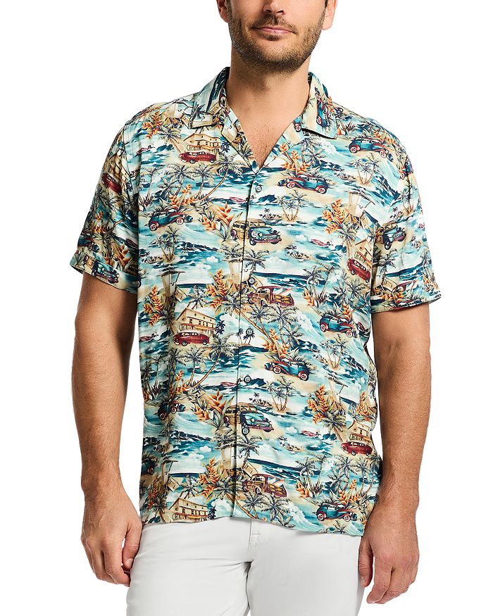 Getaway Printed Button Down Camp Shirt – "Печатная рубашка Getaway с пуговицами в стиле кэмп" Robert Graham, мультиколор 
Getaway Printed Button Down Camp Shirt – "Печатная рубашка Getaway с пуговицами в стиле кэмп" Robert Graham, мультиколор
