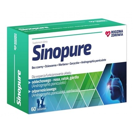 Sinopure 60 таблеток - Пищевая добавка Rodzina Zdrowia
Sinopure 60 таблеток - Пищевая добавка Rodzina Zdrowia