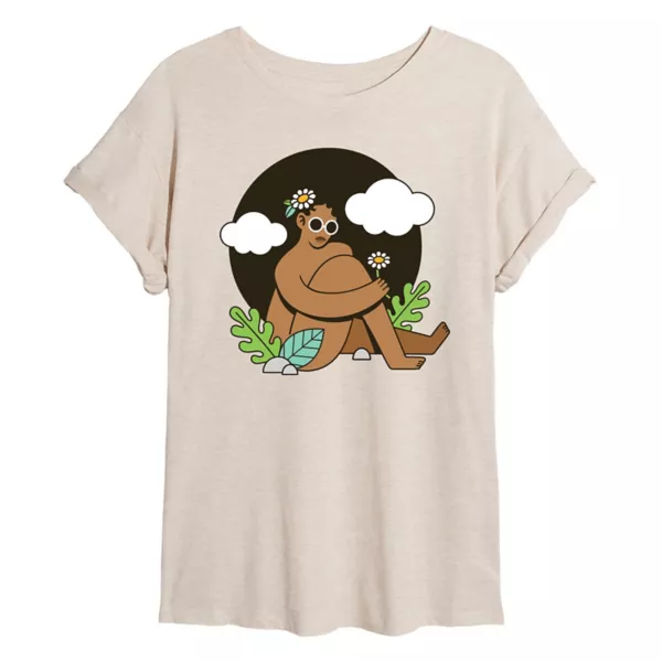 Футболка оверсайз с афро и растениями для девушек Licensed Character, бежевый
Футболка оверсайз с афро и растениями для девушек Licensed Character, бежевый