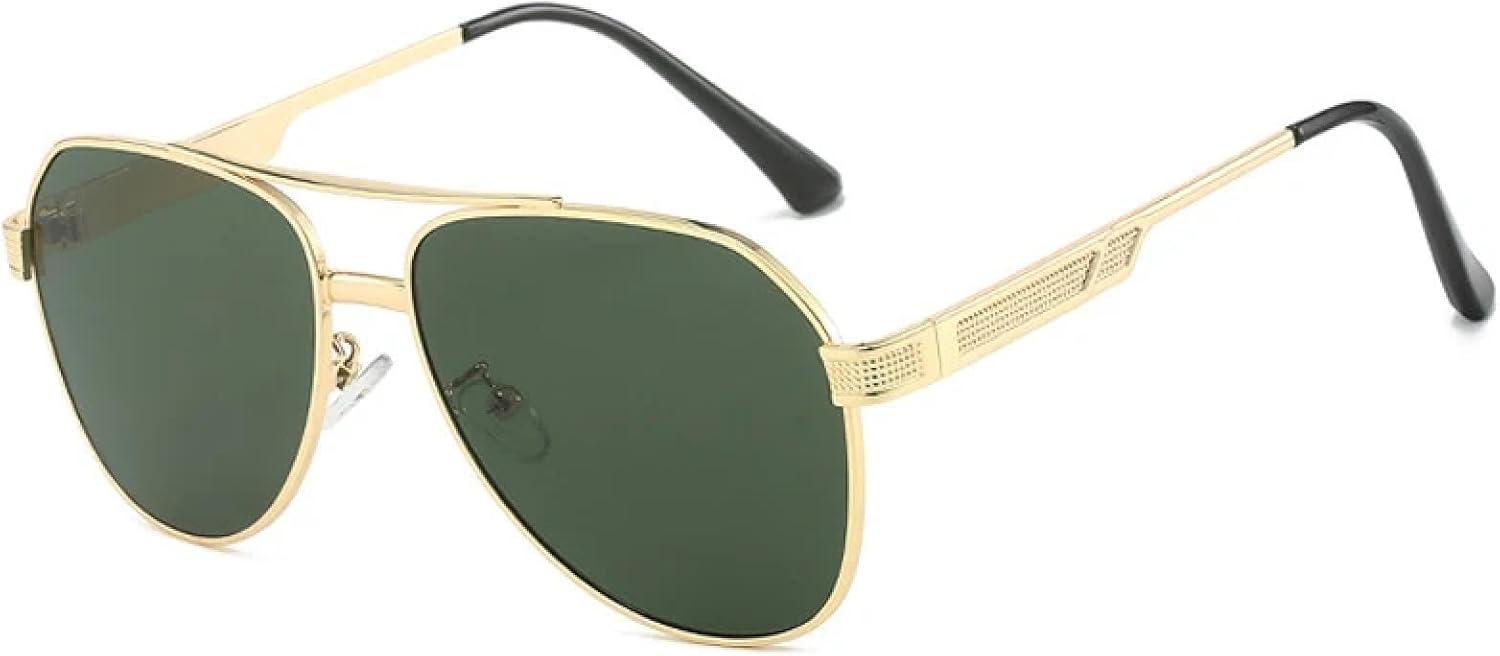 Солнцезащитные очки с большой оправой и двойной перемычкой для женщин и мужчин, класса люкс, для активного отдыха, спорта, рыбалки, с защитой от УФ-излучения UV400 TKKTLLT, Gold Green
Солнцезащитные очки с большой оправой и двойной перемычкой для женщин и мужчин, класса люкс, для активного отдыха, спорта, рыбалки, с защитой от УФ-излучения UV400 TKKTLLT, Gold Green