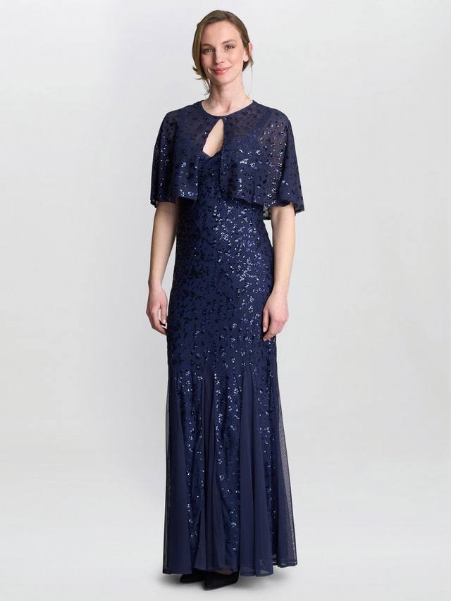 Платье макси Jordan Sequin с жакетом Gina Bacconi, Navy
Платье макси Jordan Sequin с жакетом Gina Bacconi, Navy