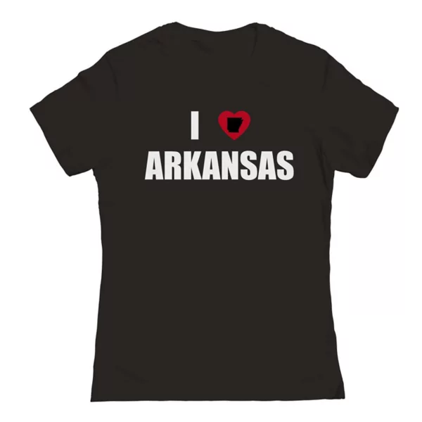 Футболка Junior'S i Heart Arkansas с рисунком Unbranded, черный 
Футболка Junior'S i Heart Arkansas с рисунком Unbranded, черный