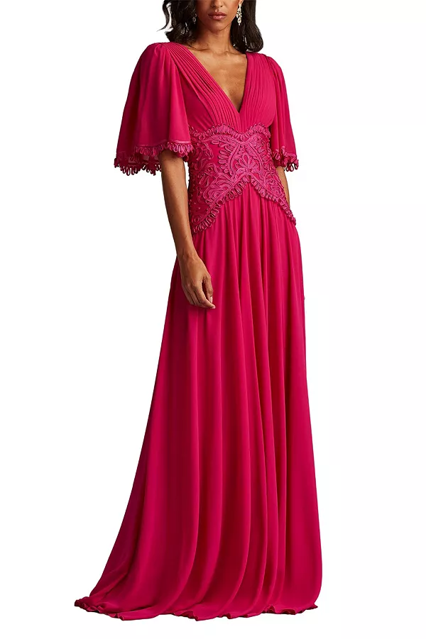Платье Индиры из вышитого шифона Tadashi Shoji, красный
Платье Индиры из вышитого шифона Tadashi Shoji, красный