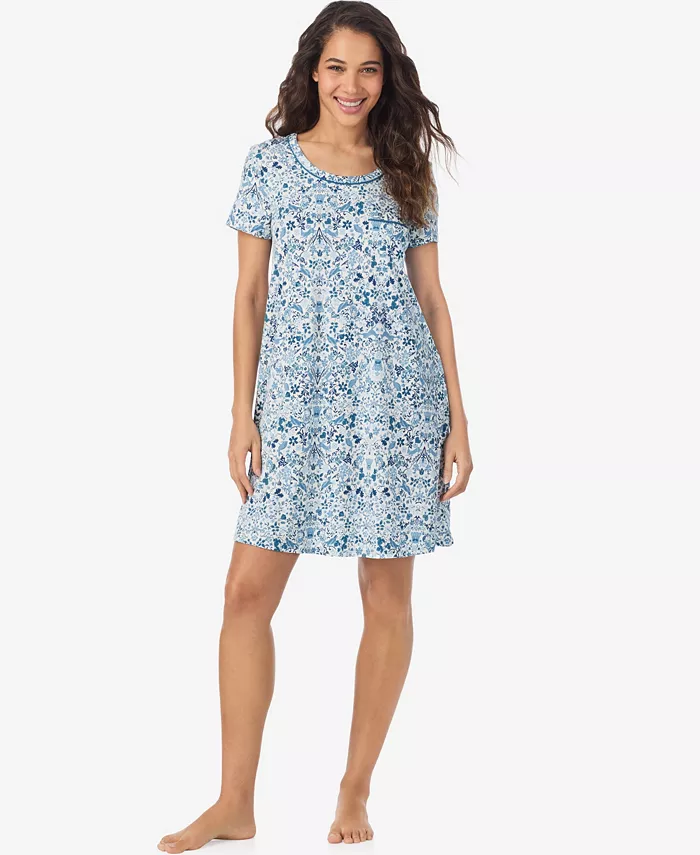 Женская рубашка для сна с коротким рукавом Cuddl Duds, синий
Женская рубашка для сна с коротким рукавом Cuddl Duds, синий