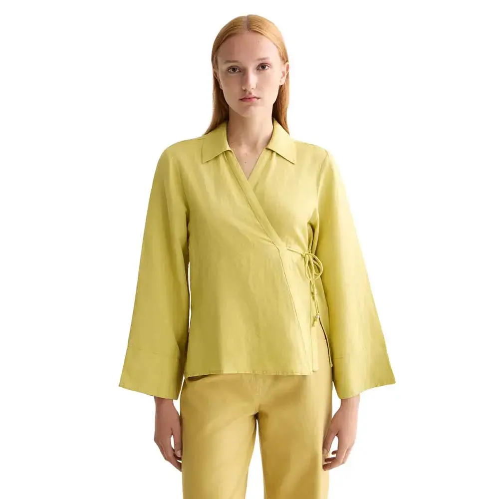 Рубашка с длинным рукавом Scotch & Soda Wrap Tie Closure, желтый
Рубашка с длинным рукавом Scotch & Soda Wrap Tie Closure, желтый