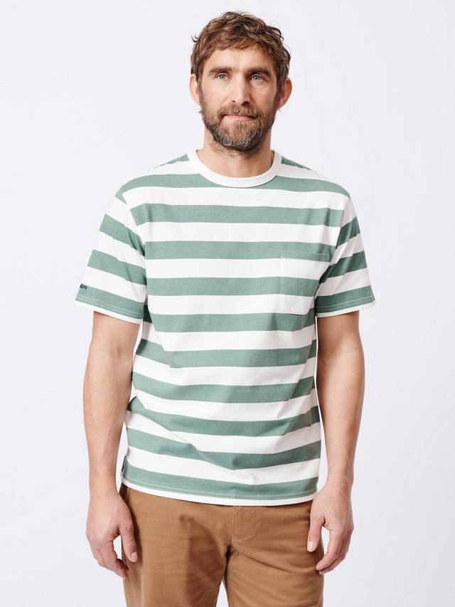 Расслабленная хлопчатобумажная футболка santon в широкую полоску Aubin, цвет Ecru/Khaki
Расслабленная хлопчатобумажная футболка santon в широкую полоску Aubin, цвет Ecru/Khaki