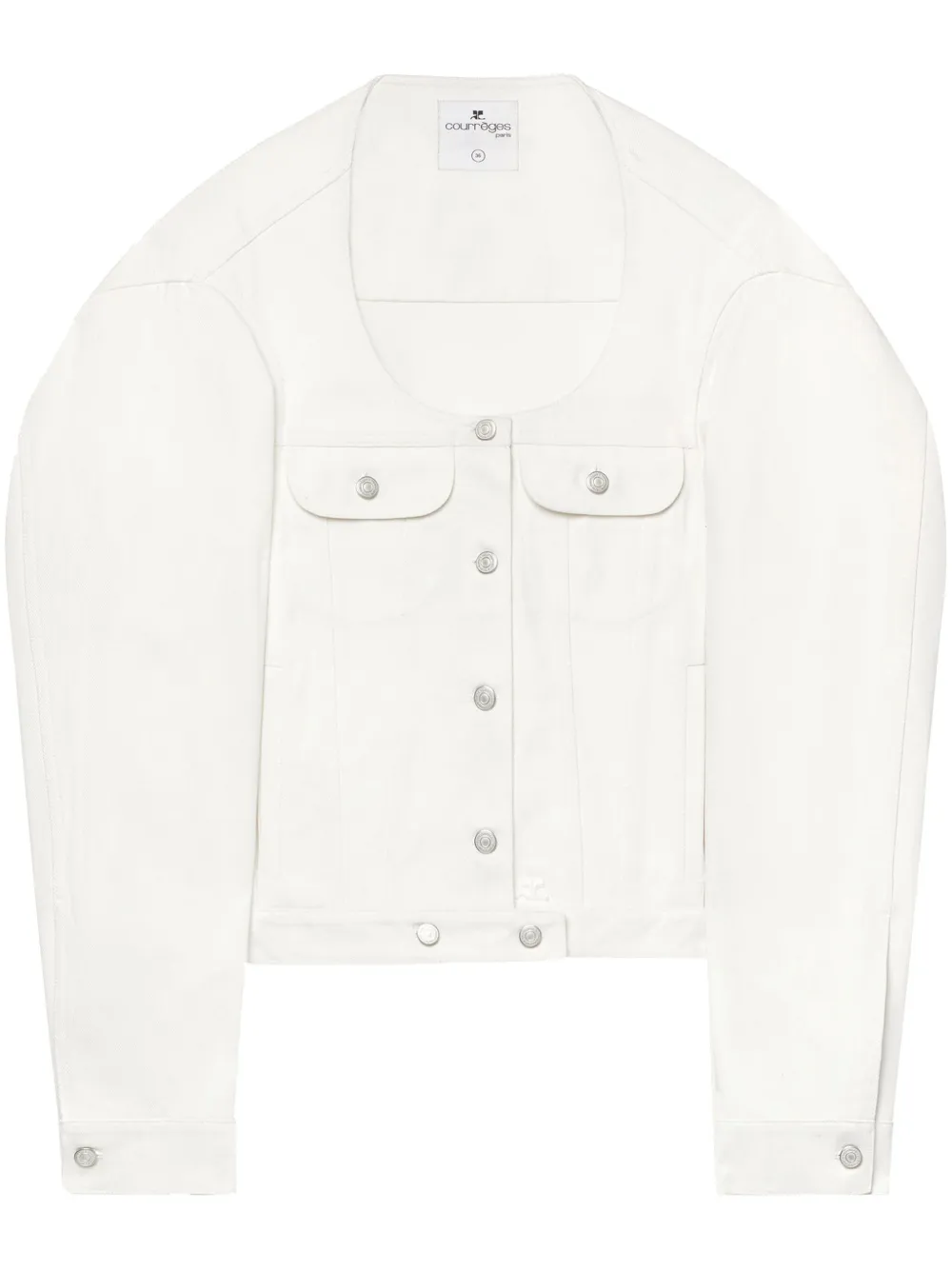 Джинсовая куртка Cocoon Courrèges, белый
Джинсовая куртка Cocoon Courrèges, белый