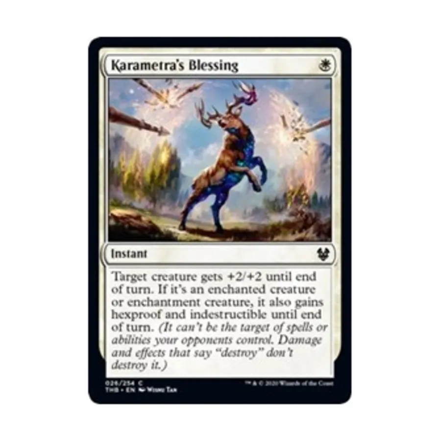 CCG Благословение Караметры (С) (Фольга), MTG - Theros Beyond Death
CCG Благословение Караметры (С) (Фольга), MTG - Theros Beyond Death