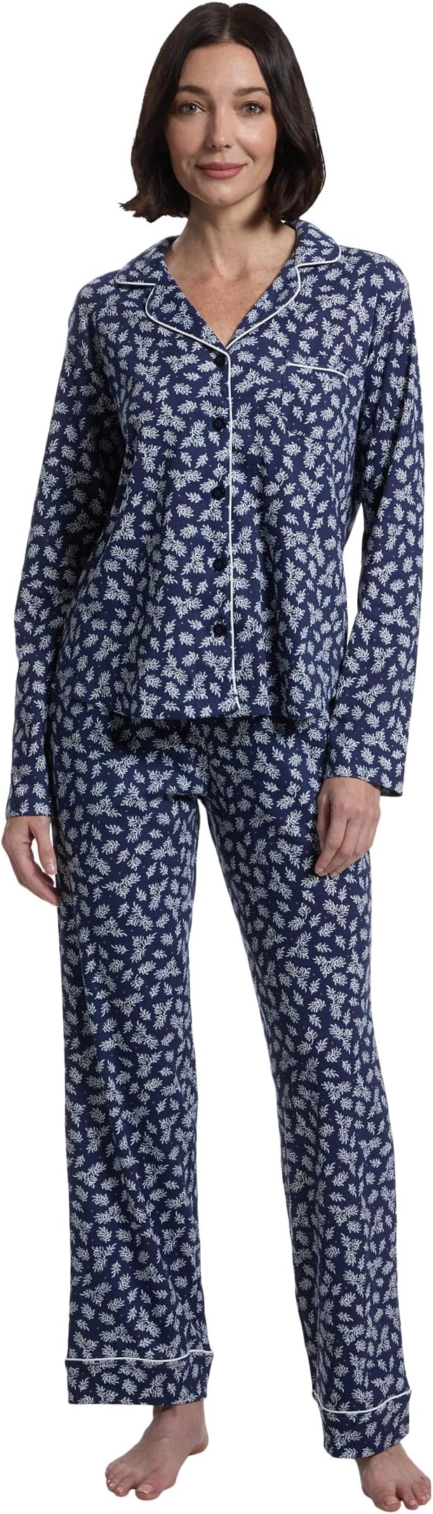 Женский комплект Petite Jolly & Bright: топ с длинными рукавами и длинные брюки Karen Neuburger, Dotted Leaf Toss
Женский комплект Petite Jolly & Bright: топ с длинными рукавами и длинные брюки Karen Neuburger, Dotted Leaf Toss