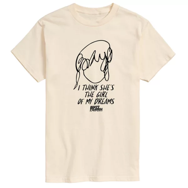 Мужская футболка с графическим принтом «Скотт Пилигрим против мира мечты» Licensed Character, бежевый 
Мужская футболка с графическим принтом «Скотт Пилигрим против мира мечты» Licensed Character, бежевый