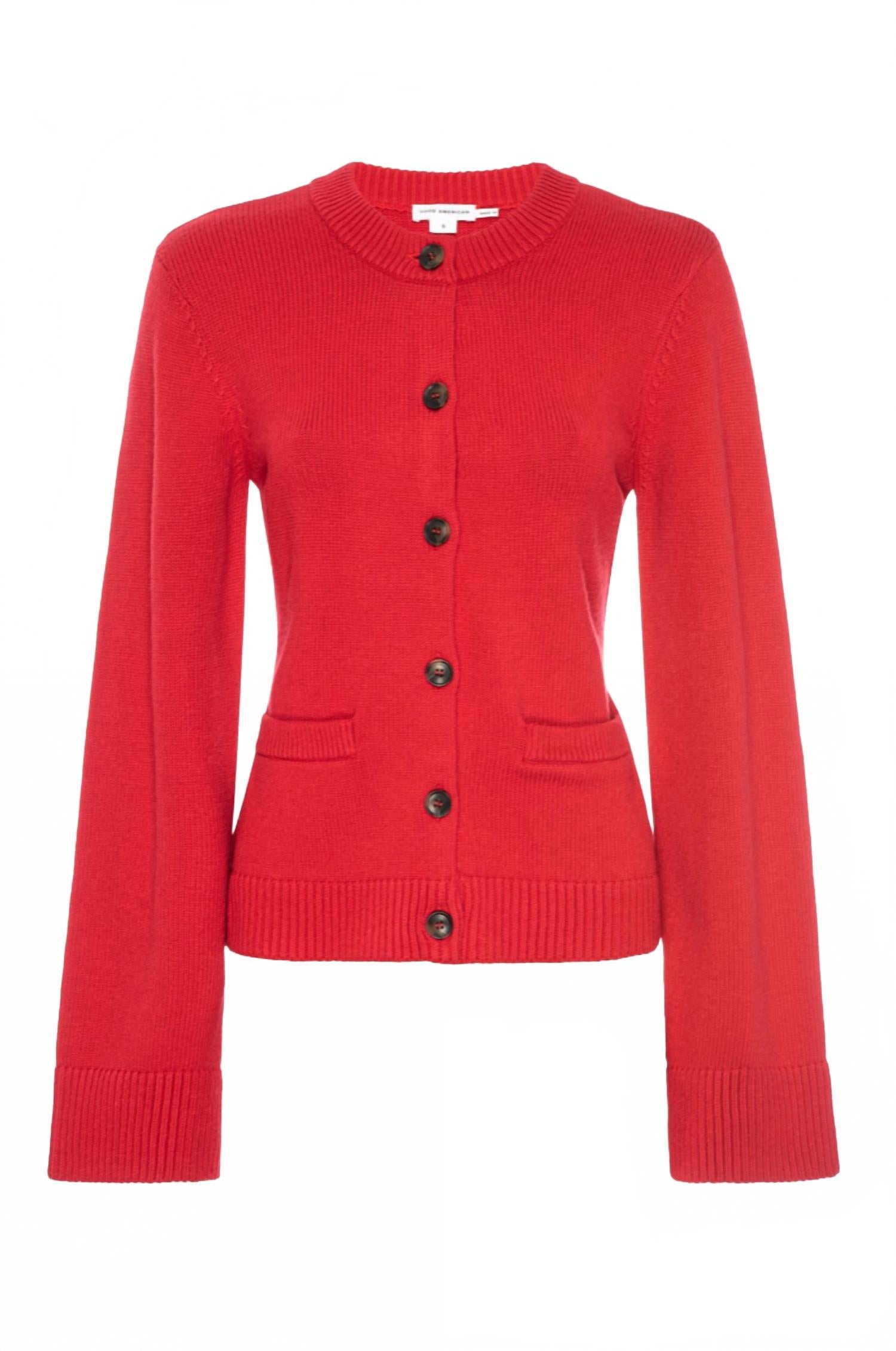 GOOD AMERICAN Женский вязаный кардиган цвета чили
GOOD AMERICAN Женский вязаный кардиган цвета чили