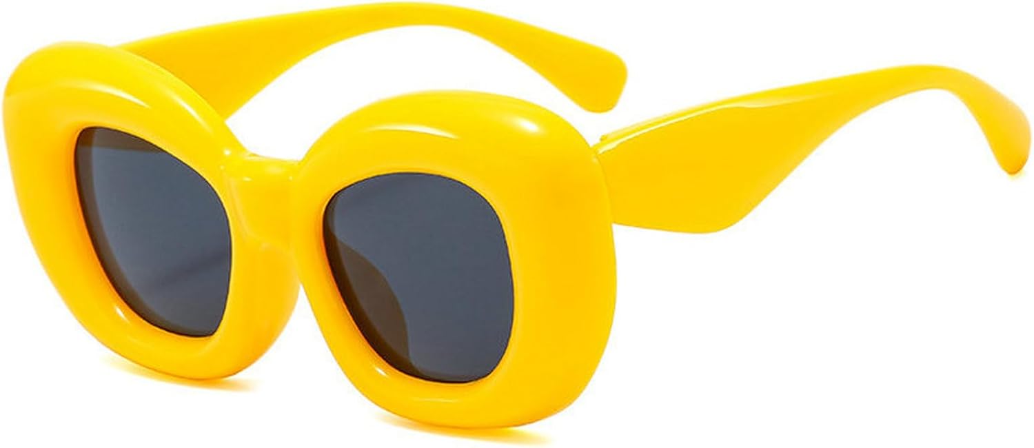 COTIA Милые толстые квадратные солнцезащитные очки для женщин и мужчин, модные, надувные, в стиле хип-хоп, Y2K, для фестивалей и вечеринок, забавные солнцезащитные очки, Yellow
COTIA Милые толстые квадратные солнцезащитные очки для женщин и мужчин, модные, надувные, в стиле хип-хоп, Y2K, для фестивалей и вечеринок, забавные солнцезащитные очки, Yellow