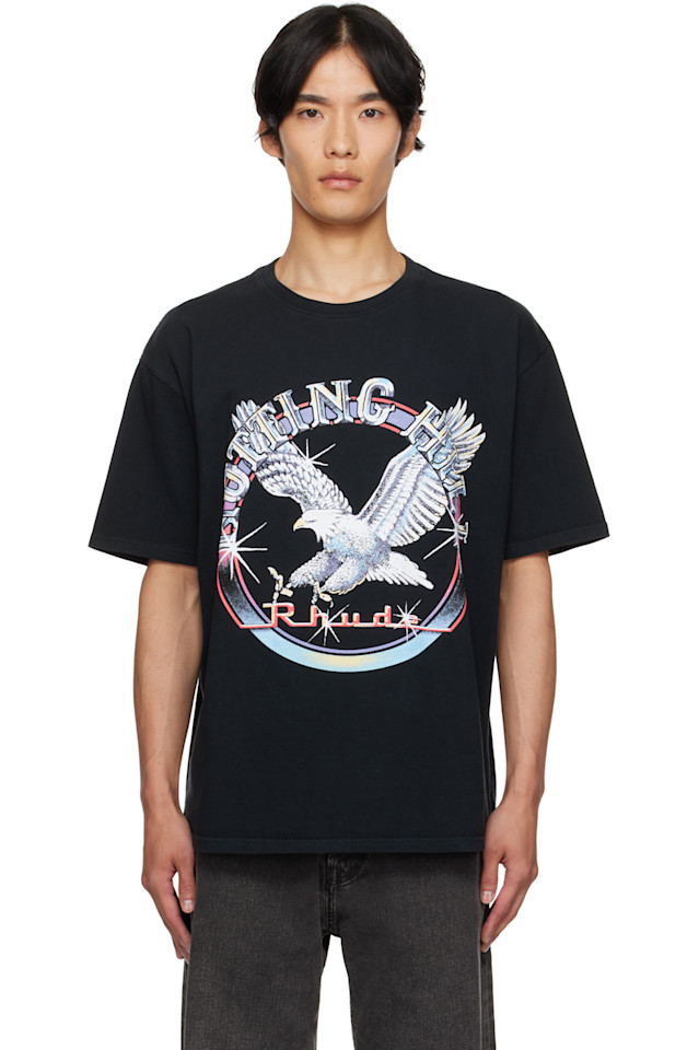 Rhude Черная футболка с изображением орла из Ноттинг-Хилла
Rhude Черная футболка с изображением орла из Ноттинг-Хилла