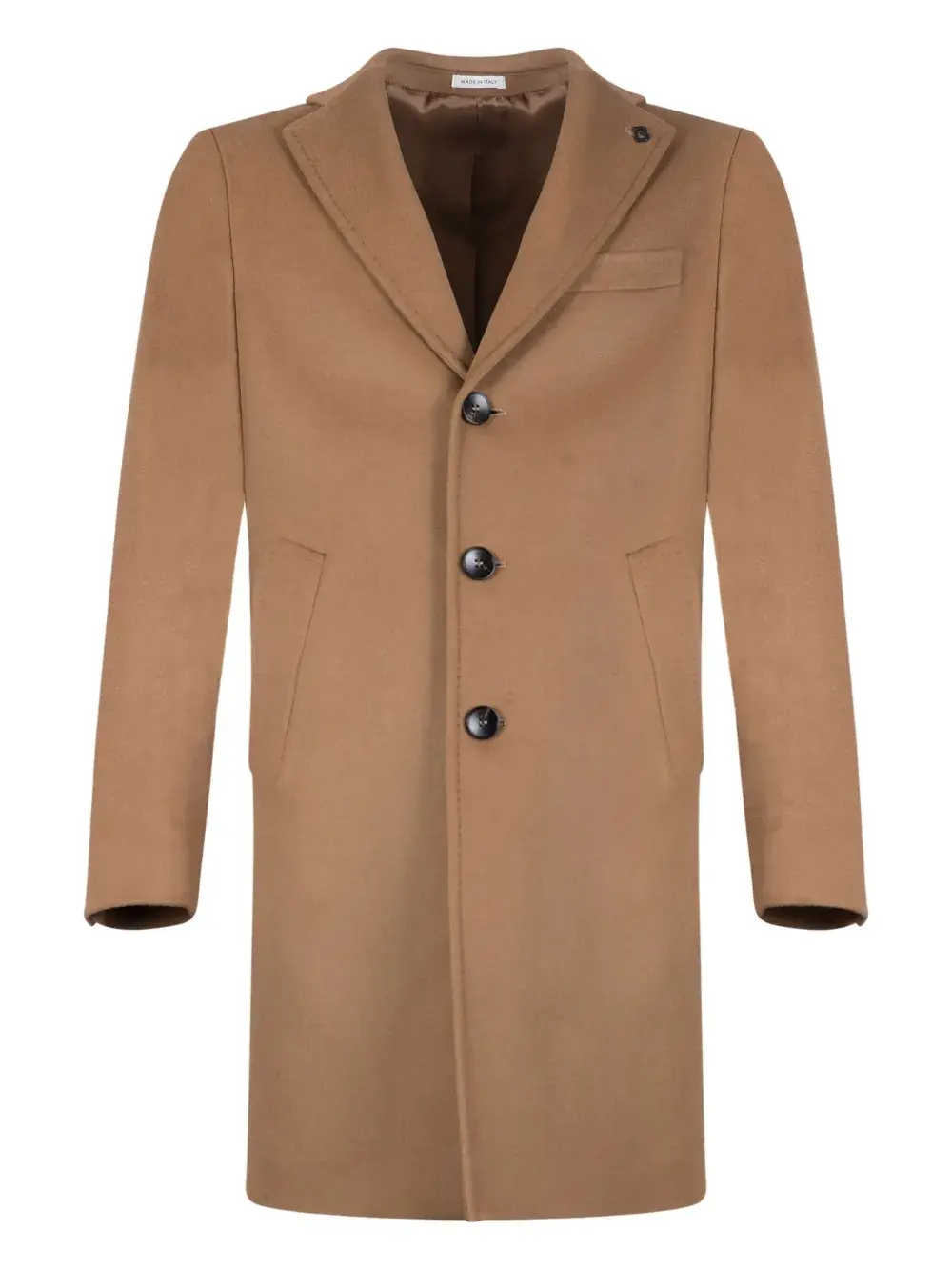 Однобортное пальто с лацканами Breras Milano, коричневый
Однобортное пальто с лацканами Breras Milano, коричневый