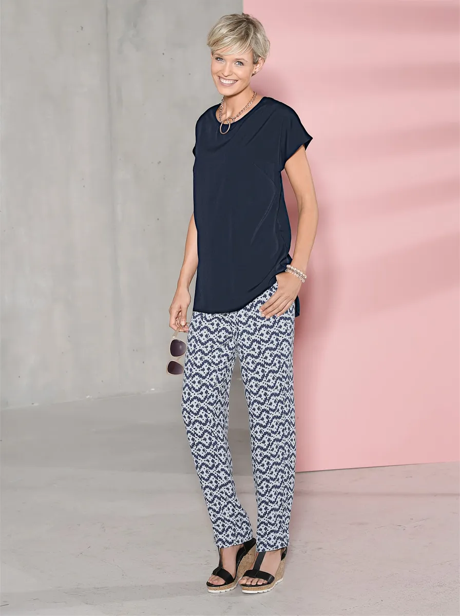 Блуза с короткими рукавами Classic Basics, цвет морской волны
Блуза с короткими рукавами Classic Basics, цвет морской волны