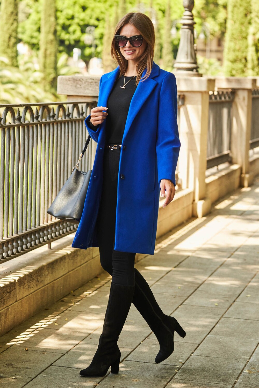 Однобортное пальто Sosandar, синий
Однобортное пальто Sosandar, синий