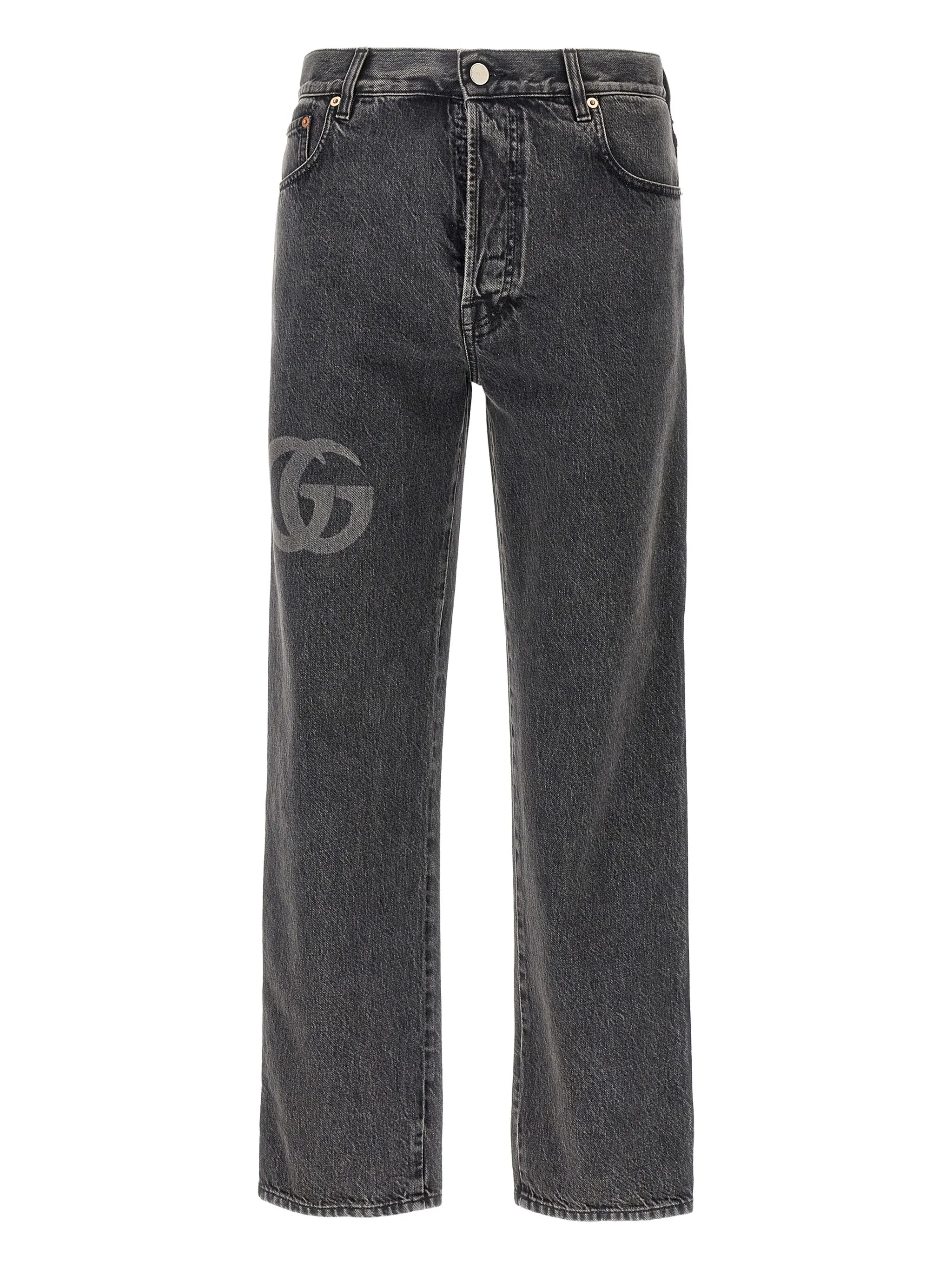 Узкие джинсы с логотипом Gucci, серый
Узкие джинсы с логотипом Gucci, серый