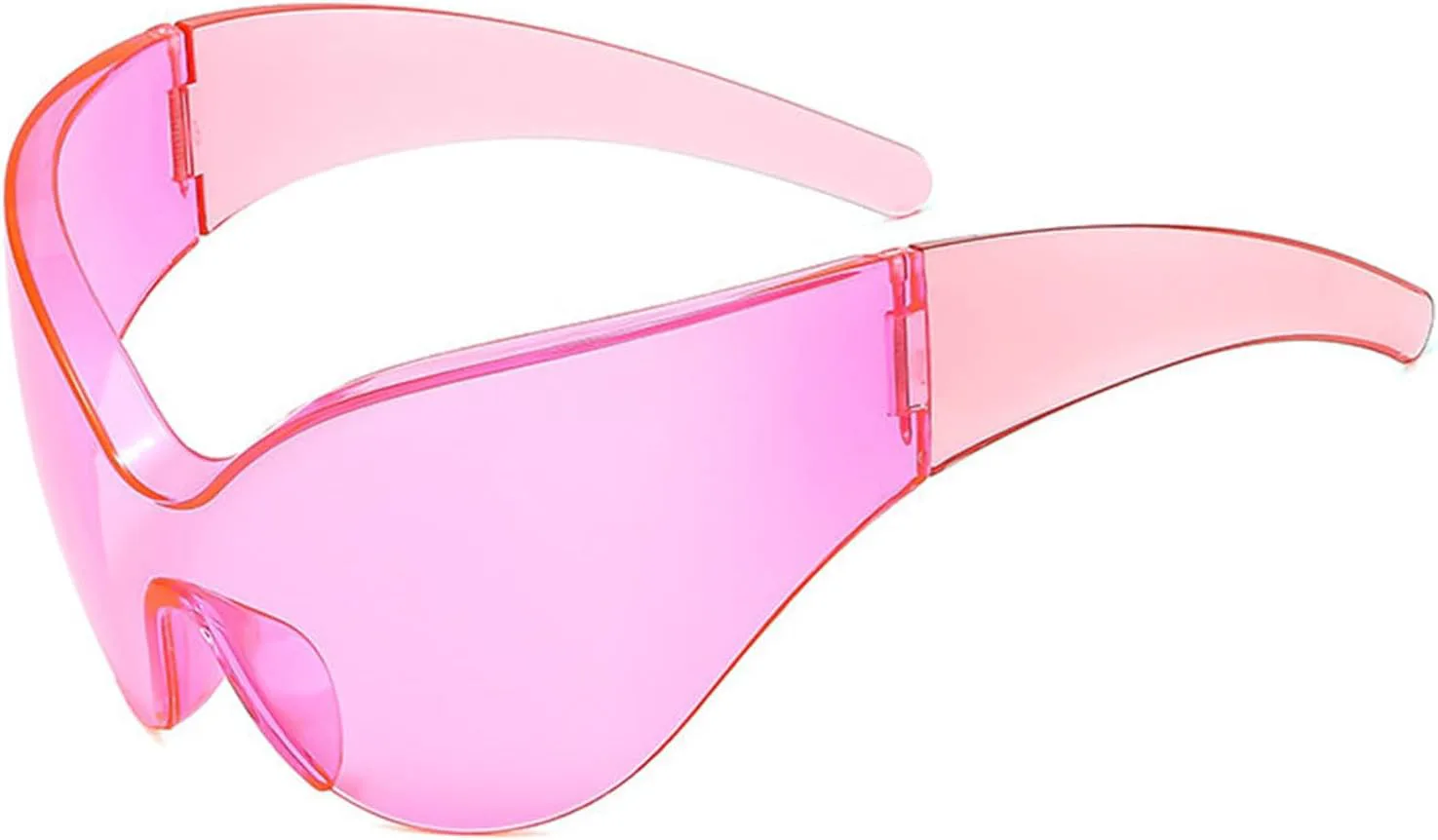 Солнцезащитные очки Helena Y2K серебристого цвета для женщин, без оправы, солнцезащитные очки-щитки, обтекаемой формы, большие модные эстетичные очки, Pink
Солнцезащитные очки Helena Y2K серебристого цвета для женщин, без оправы, солнцезащитные очки-щитки, обтекаемой формы, большие модные эстетичные очки, Pink