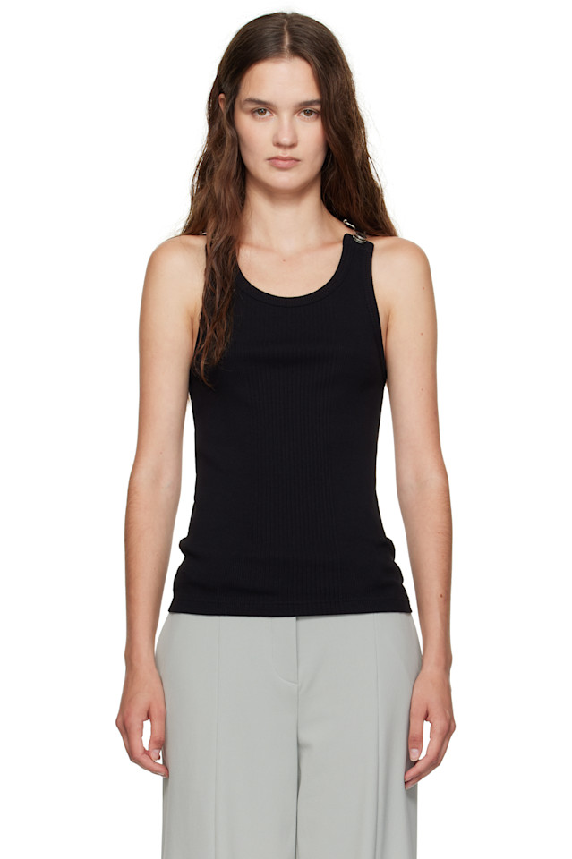 Рибленый топ с цельными застежками Jean Paul Gaultier, черный
Рибленый топ с цельными застежками Jean Paul Gaultier, черный