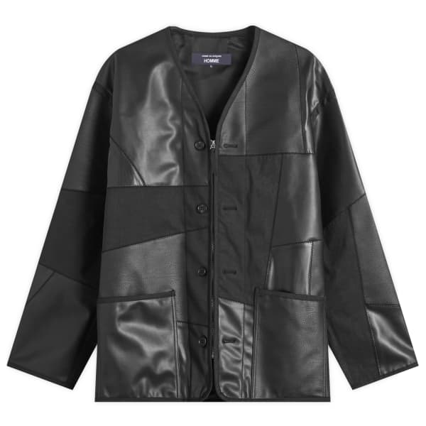 Куртка из микса кожи Comme Des Garçons Homme, черный 
Куртка из микса кожи Comme Des Garçons Homme, черный