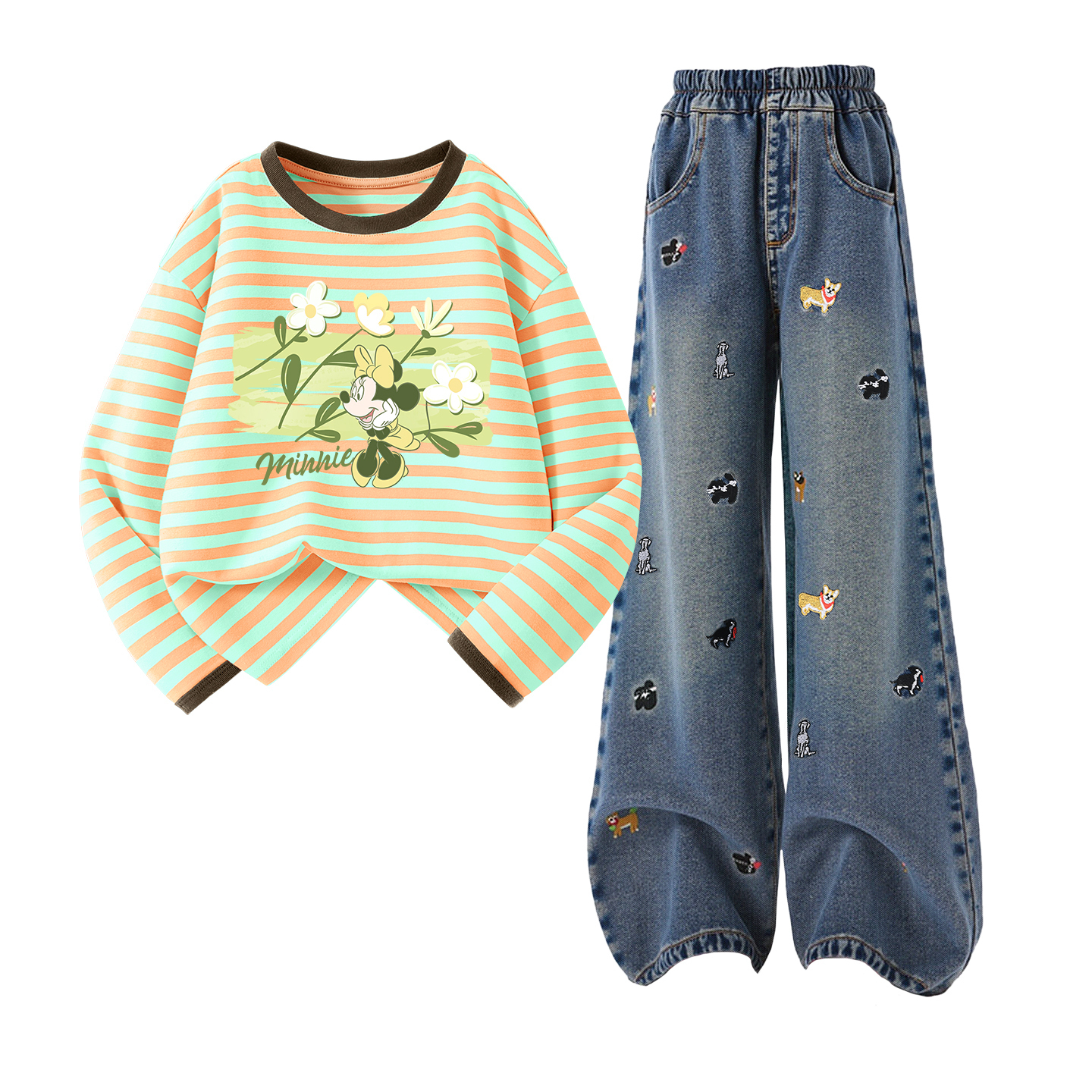 Детская повседневная спортивная одежда Disney, Di Chao Flower Gold Tinge+Solid Color Denim Blue
Детская повседневная спортивная одежда Disney, Di Chao Flower Gold Tinge+Solid Color Denim Blue
