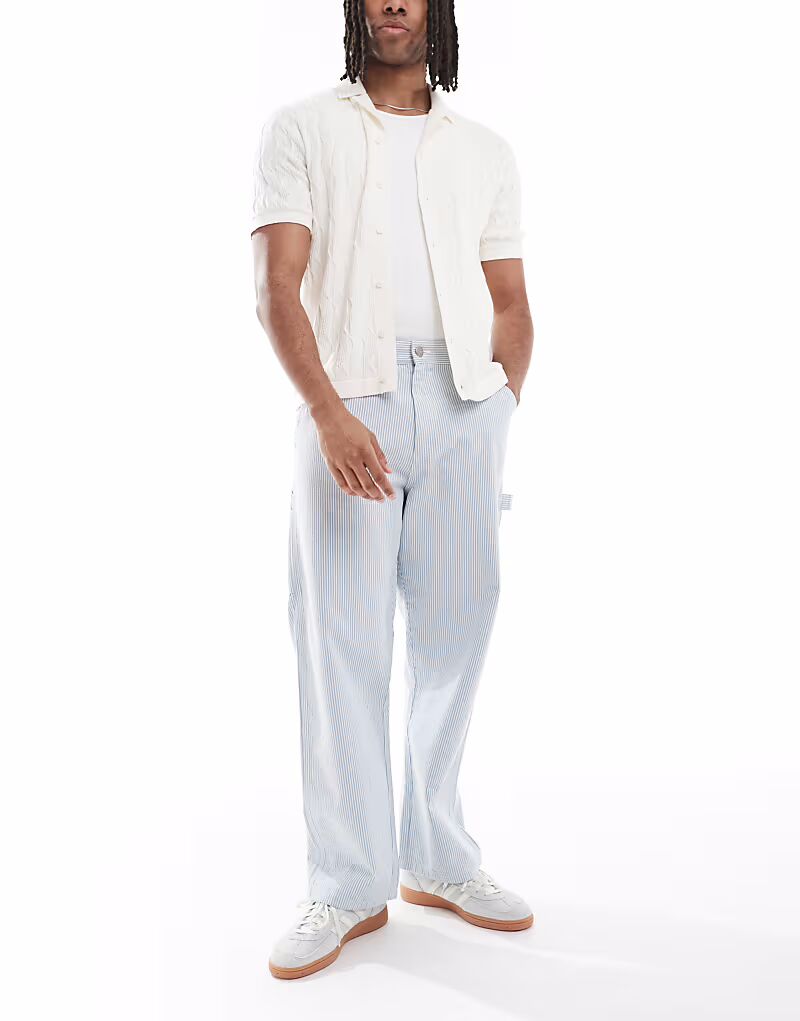 Плотницкие брюки Jack & Jones с полоской синего цвета
Плотницкие брюки Jack & Jones с полоской синего цвета