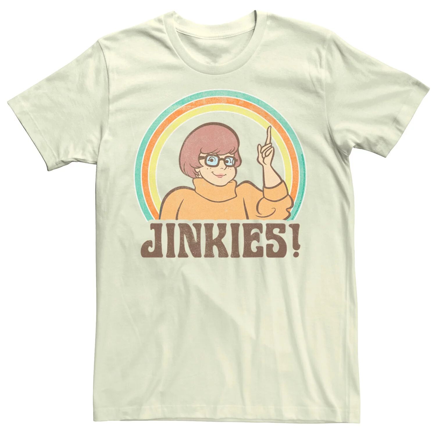 Мужская футболка Scooby Doo Jinkies Velma с рисунком портрета Licensed Character 
Мужская футболка Scooby Doo Jinkies Velma с рисунком портрета Licensed Character