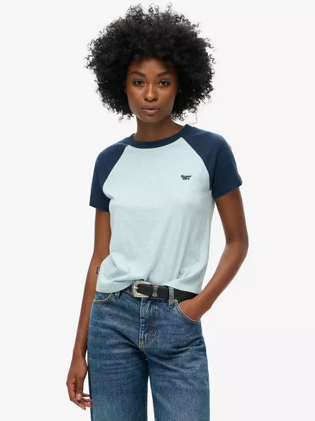 Футболка Superdry Essential Logo Retro, цвет skyblue/richest navy 
Футболка Superdry Essential Logo Retro, цвет skyblue/richest navy