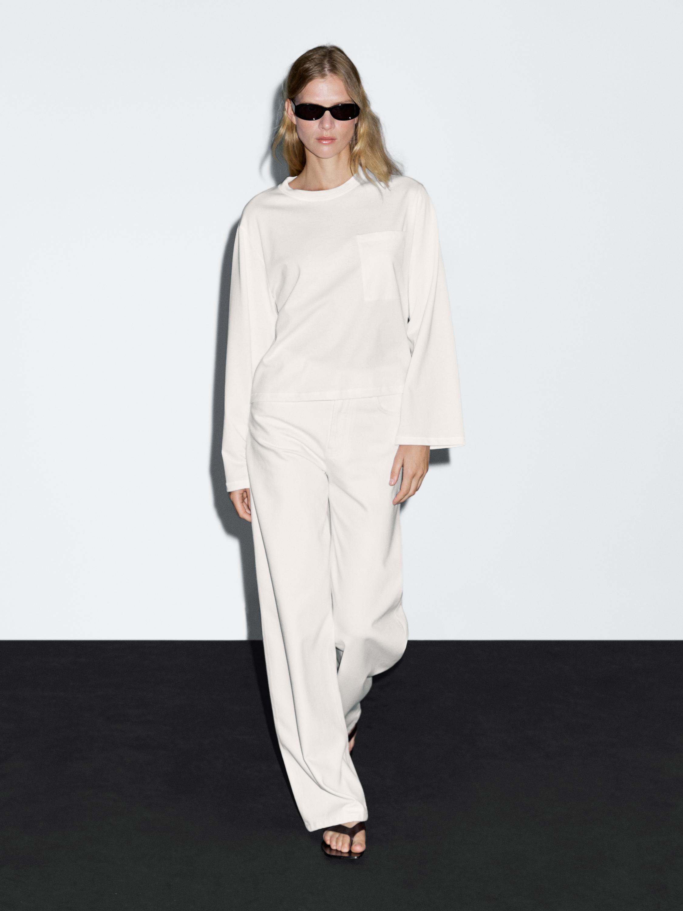 Футболка оверсайз с карманами Massimo Dutti, кремовый
Футболка оверсайз с карманами Massimo Dutti, кремовый