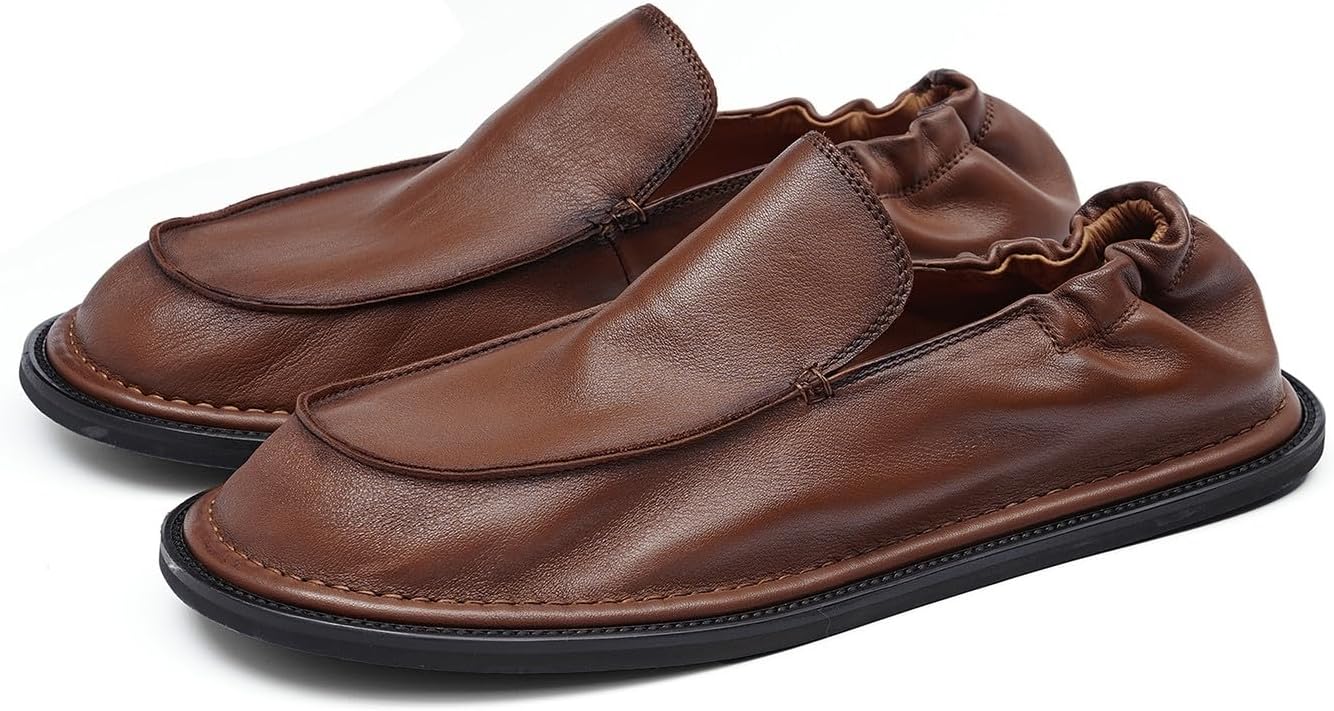 Мужские лоферы Santimon из мягкой кожи - эластичная задняя часть, ультра-гибкая обувь для делового стиля, легкие повседневные мокасины для путешествий, работы и повседневного комфорта, коричневый
Мужские лоферы Santimon из мягкой кожи - эластичная задняя часть, ультра-гибкая обувь для делового стиля, легкие повседневные мокасины для путешествий, работы и повседневного комфорта, коричневый