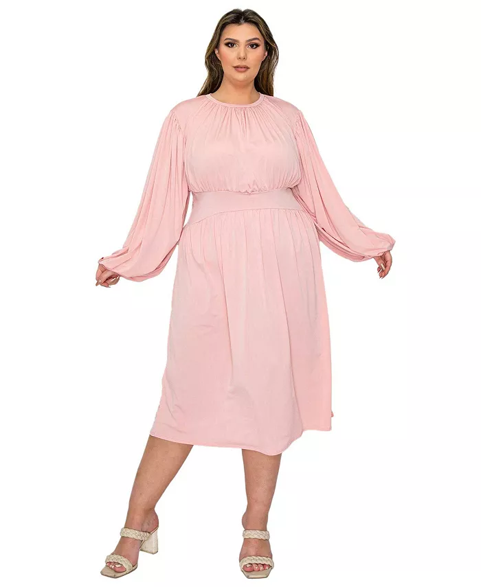 Платье миди Audrey больших размеров с рюшами L I V D, розовый
Платье миди Audrey больших размеров с рюшами L I V D, розовый