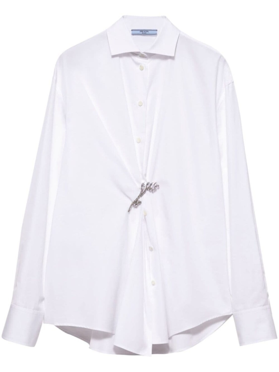 Prada рубашка с брошью, белый
Prada рубашка с брошью, белый
