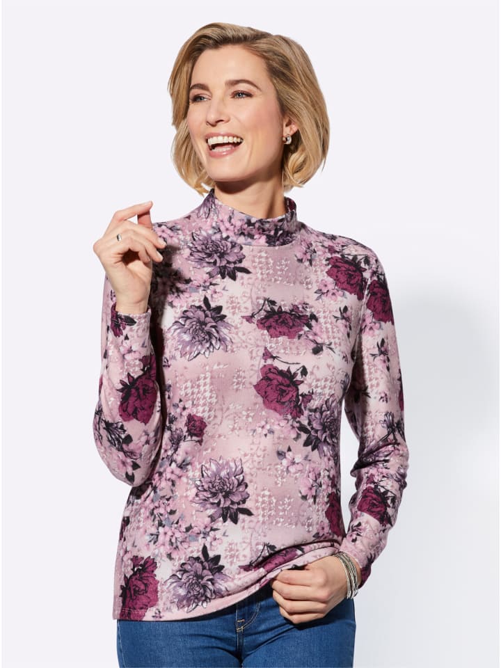 Рубашка с воротником-стойкой, светло-розового цвета с меланжевым принтом WITT WEIDEN
Рубашка с воротником-стойкой, светло-розового цвета с меланжевым принтом WITT WEIDEN