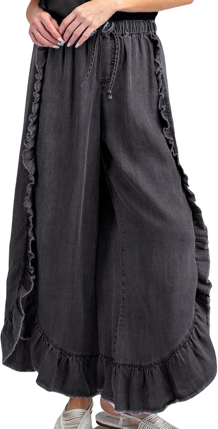 Женские джинсовые палаццо с эластичным поясом Vidifid
Женские джинсовые палаццо с эластичным поясом Vidifid