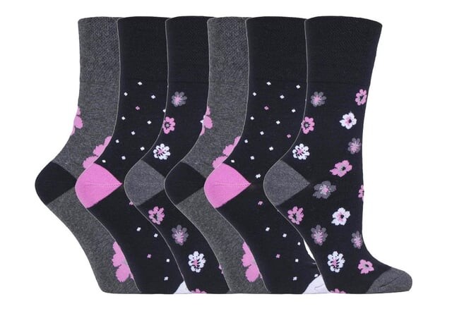 6 пар женских неэластичных носков solrh195 Gentle Grip, черный
6 пар женских неэластичных носков solrh195 Gentle Grip, черный