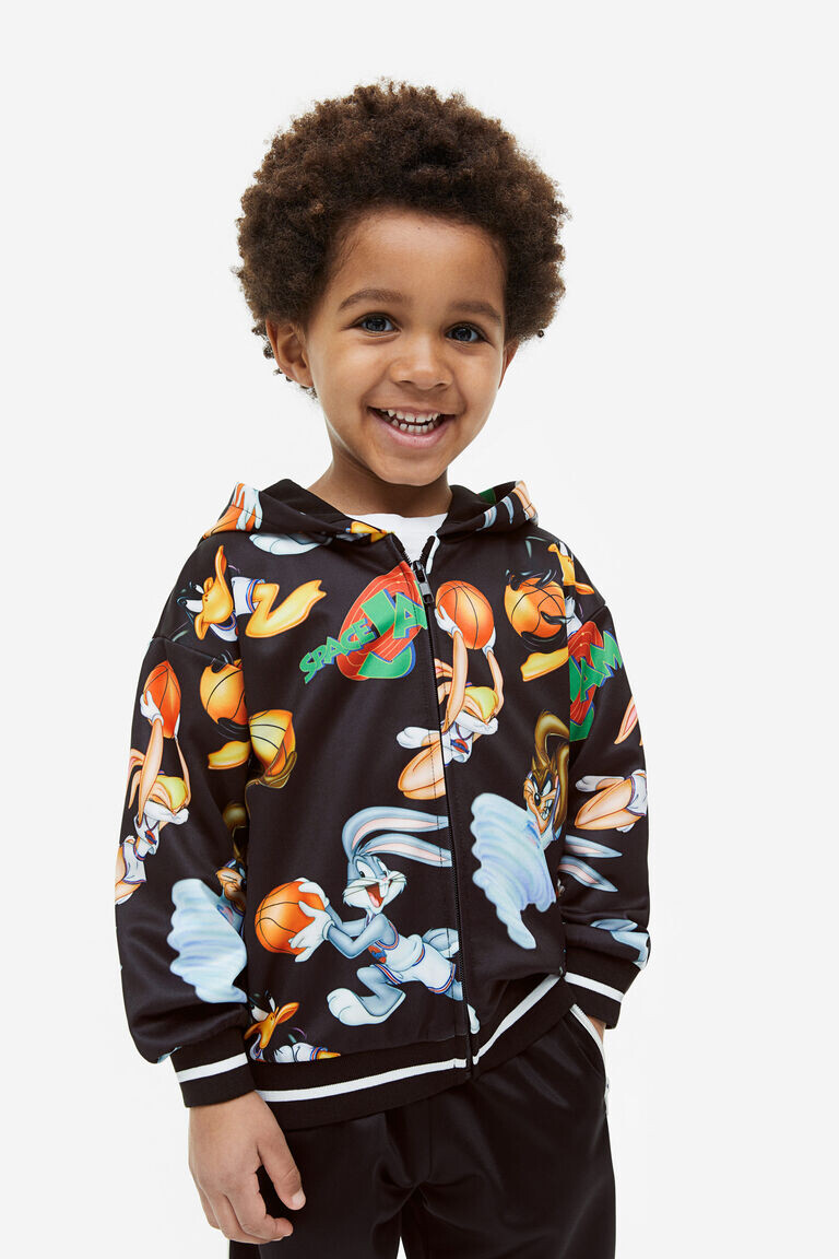 Толстовка на молнии с принтом H&M, черный
Толстовка на молнии с принтом H&M, черный