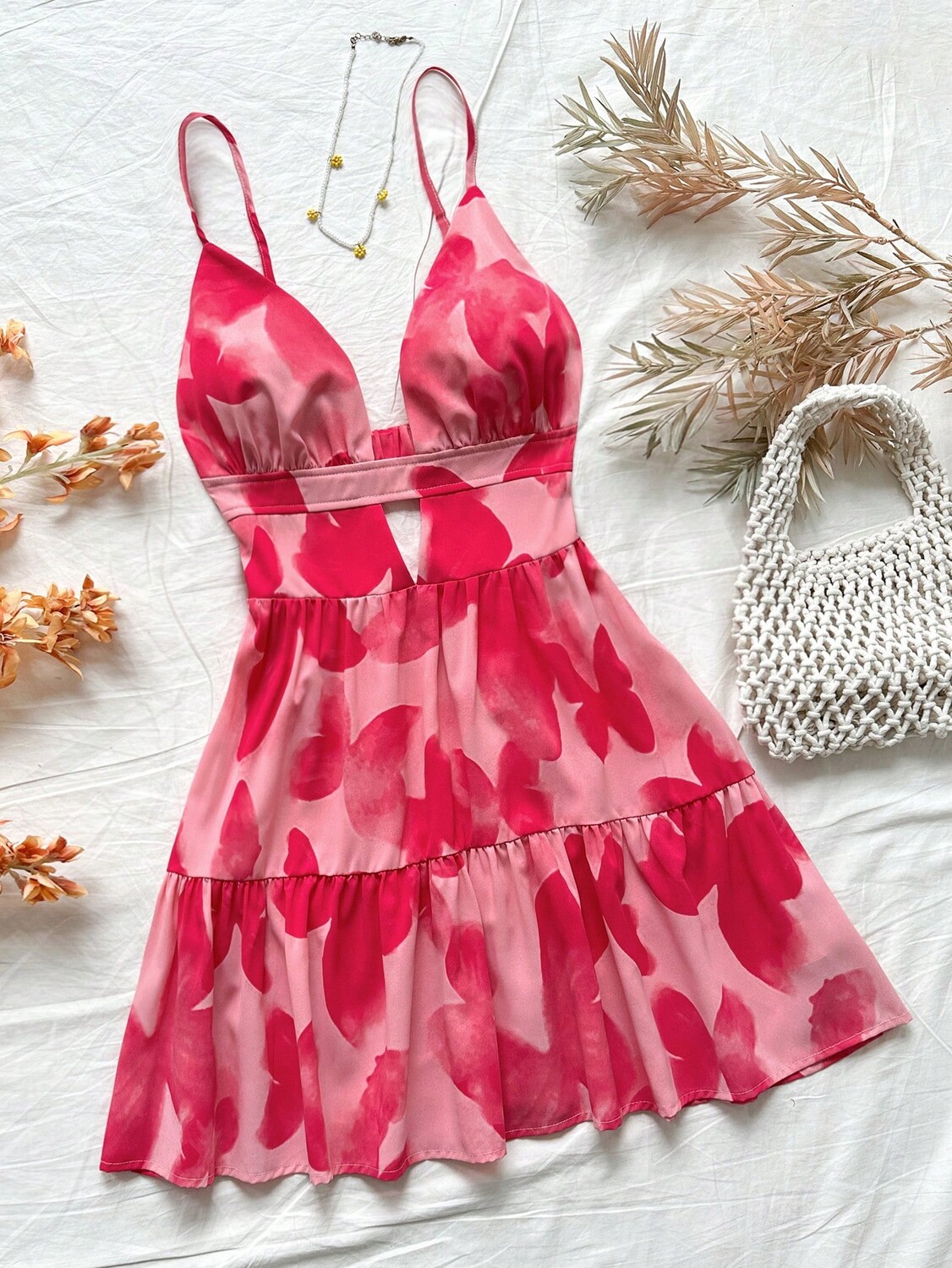 SHEIN WYWH Holiday Платье-трапеция на бретельках, V-образный вырез, открытая спина, 25 моделей, многоцветный
SHEIN WYWH Holiday Платье-трапеция на бретельках, V-образный вырез, открытая спина, 25 моделей, многоцветный
