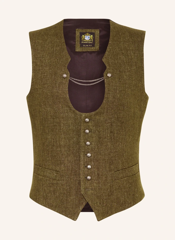 Традиционный жилет adrian slim fit Hammerschmid, хаки
Традиционный жилет adrian slim fit Hammerschmid, хаки