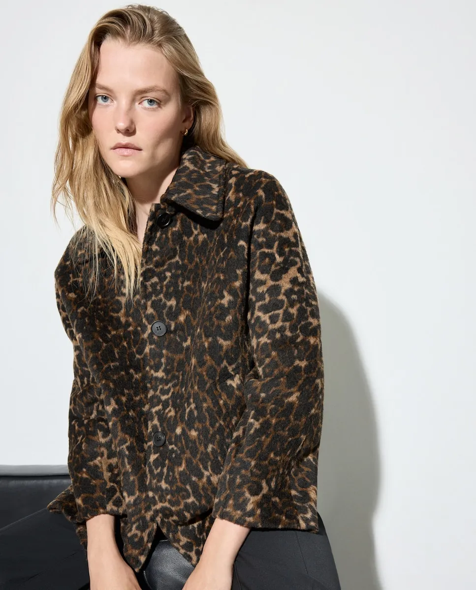 Женское пальто из ткани с принтом Woman El Corte Inglés, коричневый
Женское пальто из ткани с принтом Woman El Corte Inglés, коричневый