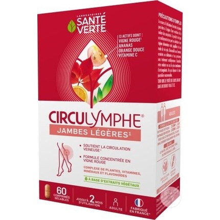 Sante Verte Circulymphe Light Legs 60 таблеток Santé Verte
Sante Verte Circulymphe Light Legs 60 таблеток Santé Verte